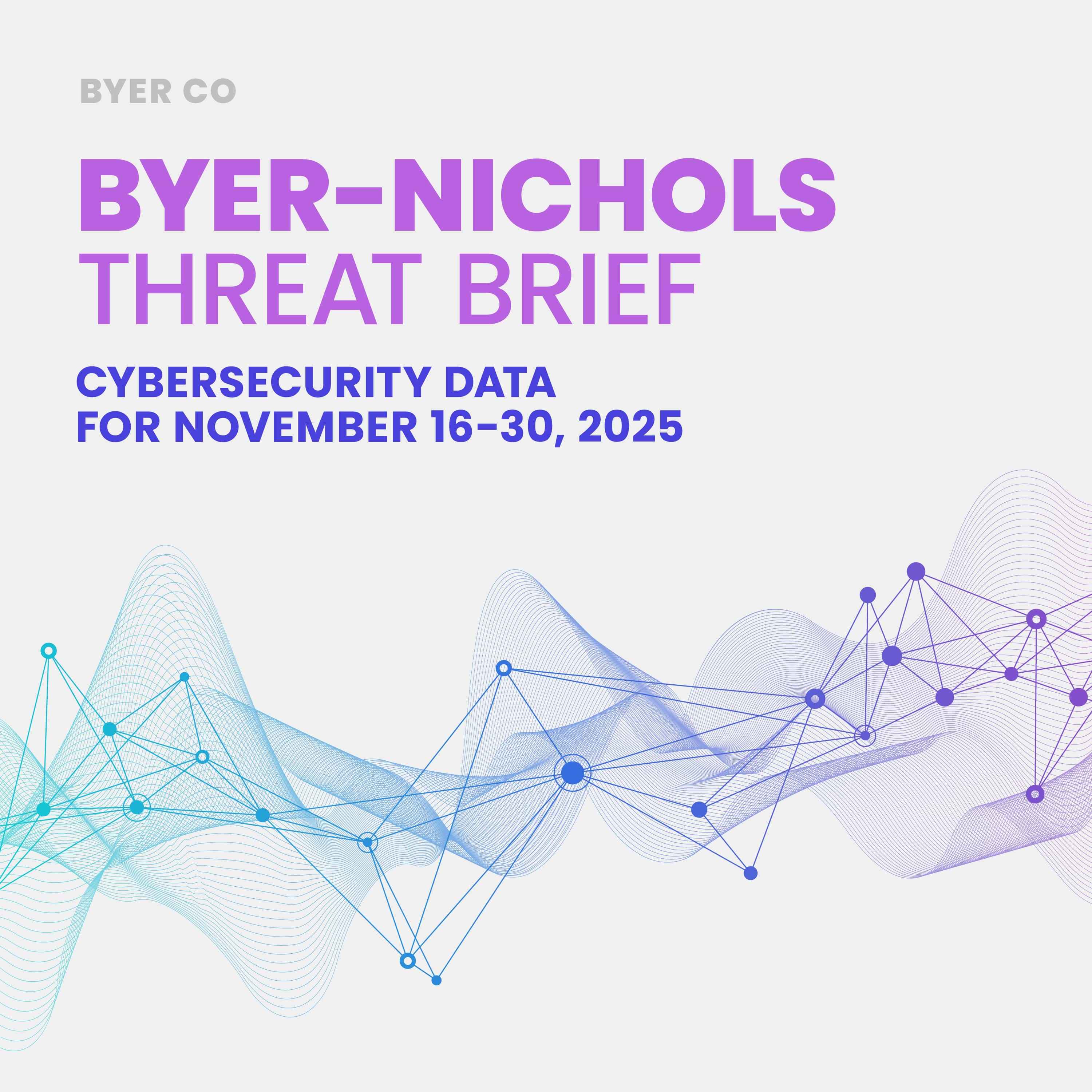 Byer-Nichols Threat Brief for November 16-30 2025