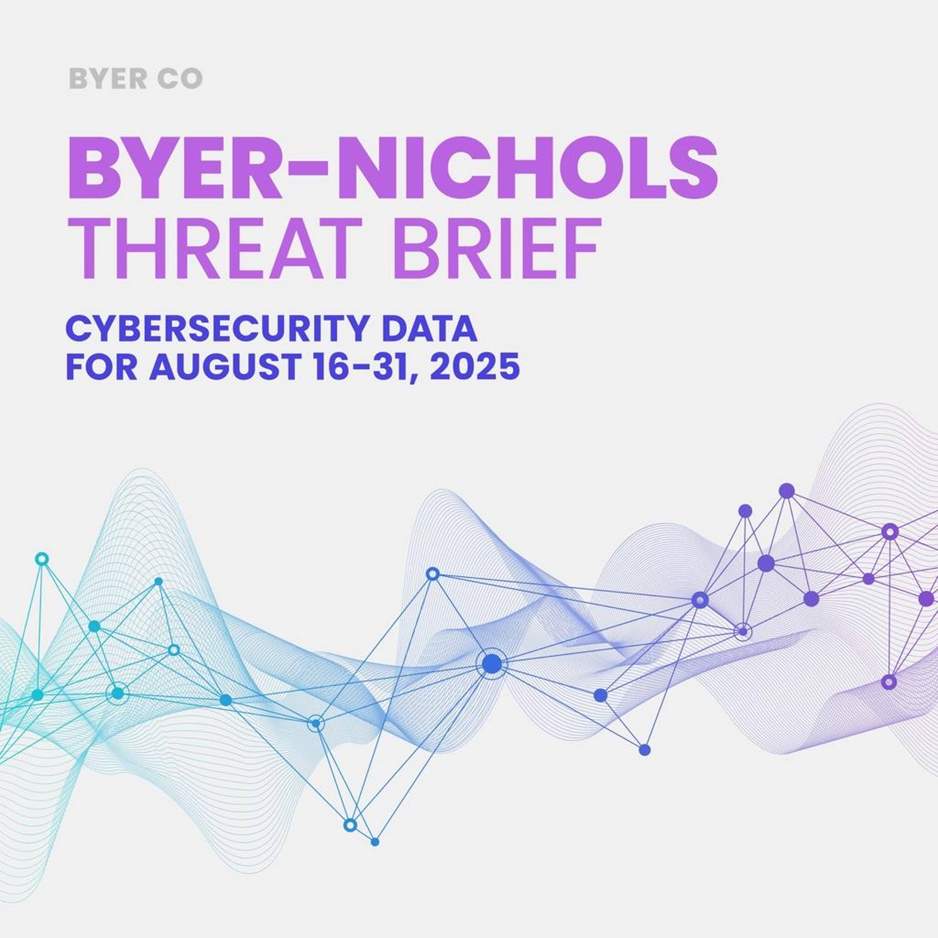 Byer-Nichols Threat Brief August 31 2025